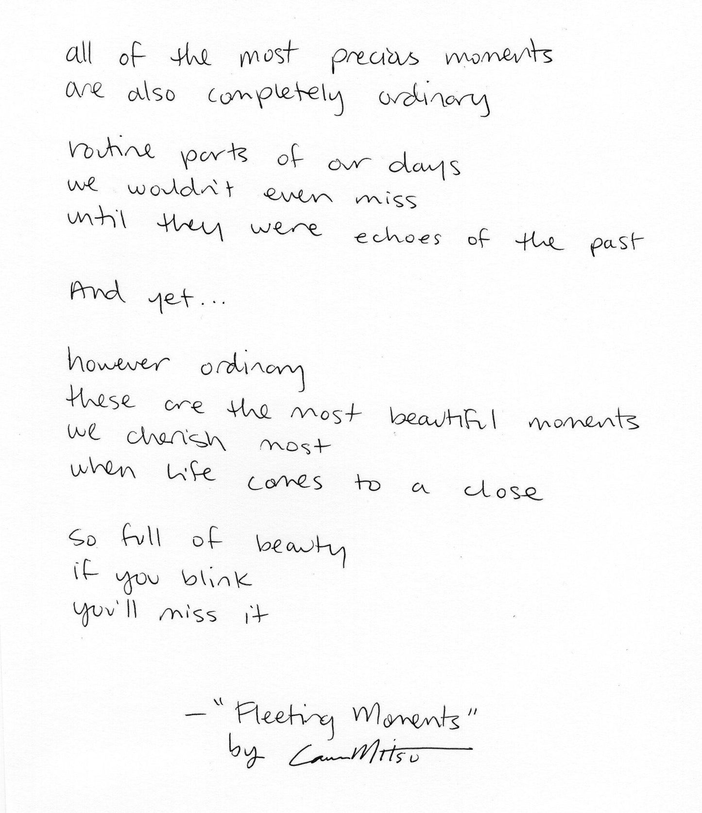 Fleeting Moments