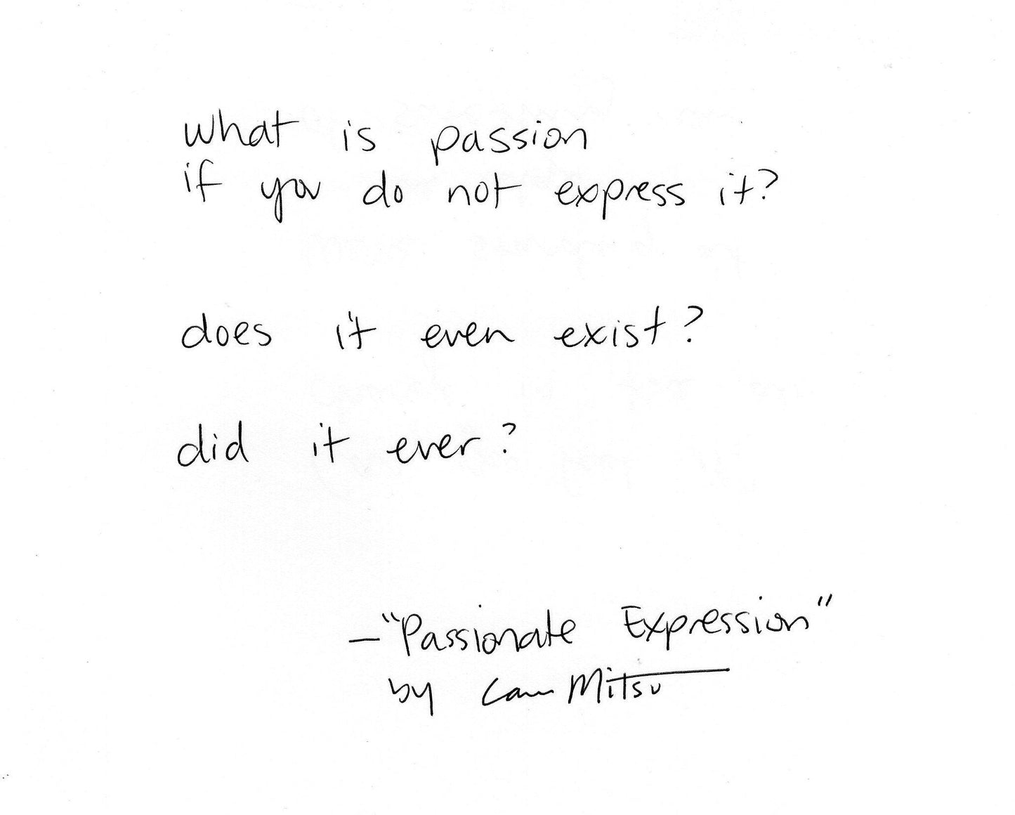 Passionate Expression