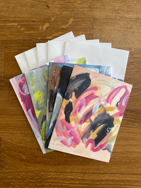 Abstract Art Greeting Cards 5-Pack